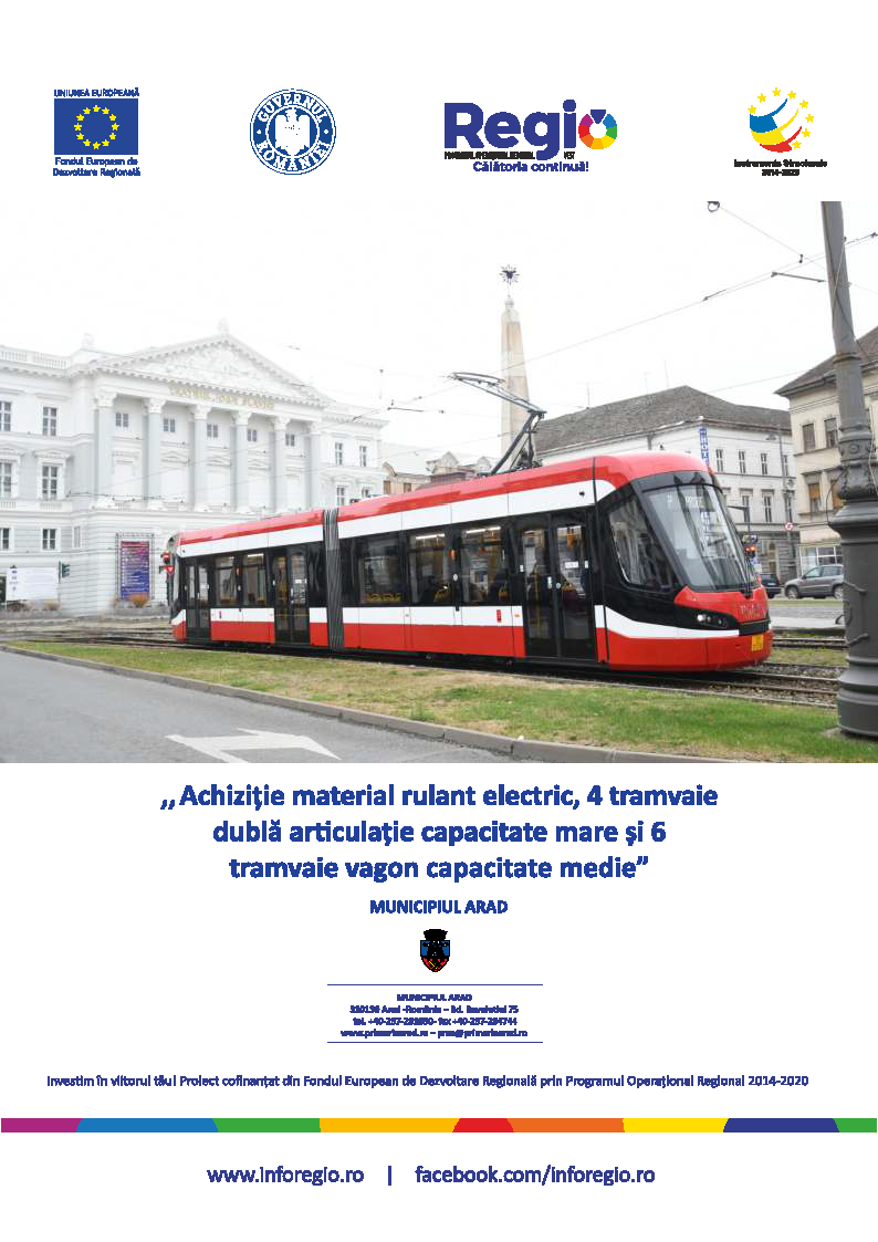 Achiziție material rulant electric - afis A3 - iunie  2022